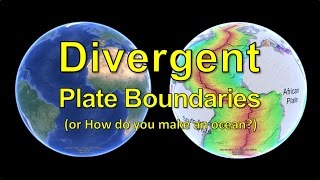 Divergent Plate Boundaries or How do you make an ocean [upl. by Dnalyk]