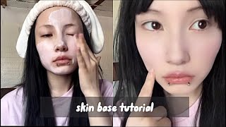 ♡Flawless Skin Base Tutorial For Clear Looking Skin Natural Long lasting Hydrating Beginner♡ [upl. by Shaylah29]