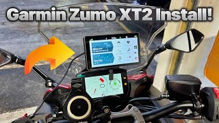 Suzuki GSXS 1000 GT2224  How To Install The Garmin Zumo XT2 GPS [upl. by Stegman]