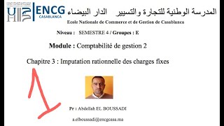 S4 Imputation rationnelle des charges fixes [upl. by Innoc]