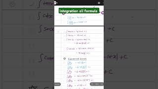 integrationallformula maths samakalaninhindi [upl. by Aicilehp]