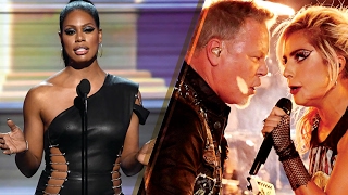 Laverne Cox Suffers 2017 Grammys Backlash Over Metallica Gavin Grimm [upl. by Ykcaj]