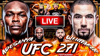 🔴UFC 271 Adesanya vs Whittaker 2  Lewis vs Tuivasa LIVE Fight Reaction Stream [upl. by Yemane]