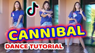 CANNIBAL DANCE KESHA Tik Tok Tutorial  Step By Step Dance Tutorial [upl. by Pazice]