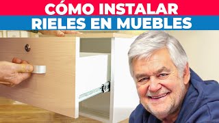 Cómo instalar rieles en muebles de madera [upl. by Aicilav]