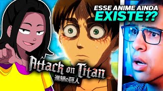 REACT SHINGEKI NO KYOJIN E OS CAI NA BOCA DE TITÃ 2 [upl. by Attekahs]