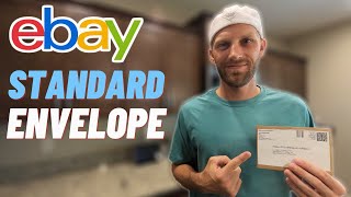 How to Ship with eBay Standard Envelope  Mail Cards Stamps amp Money [upl. by Castora976]