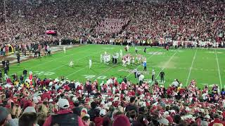 Oklahoma Sooners beats Alabama Crimson Tide Fans Rush field early 112324 [upl. by Ahsiet]