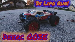 Deerc 003E Brushless 114 RC Truck  3s Lipo Run🔥 [upl. by Roobbie]