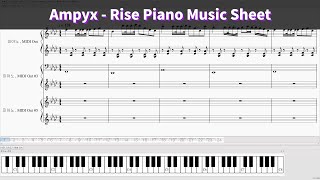 Ampyx  Rise Piano Music Sheet [upl. by Snilloc47]