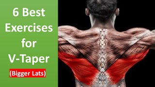 The best 6 Exercises for VTaper Bigger Lats  Workout Plus [upl. by Navoj]