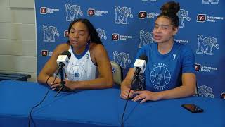 Alasia Smith and Hannah Riddick Press Conference at Memphis Blue amp Gray Showcase [upl. by Hege]