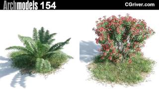 Evermotion Archmodels Vol 154  PhotoRealistic Gardens  CGrivercom [upl. by Htes]