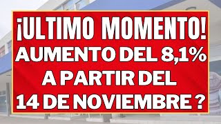 🛑AUMENTO DEL 81   ANSES paga un BONO de 💲120000 por única vez EN NOVIEMBRE 👉🏻 JUBILADOS y PNC [upl. by Alexandra]