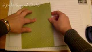 Tutorial  Schulheft verkleiden  Stampin Up [upl. by Hausner500]