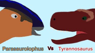 Parasaurolophus vs Tyrannosaurus [upl. by Fagen]