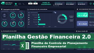 Planilha de Controle Financeiro Empresarial 20 [upl. by Eilahs459]