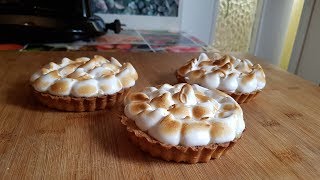 Best Lemon Meringue Tart  Tartelette au citron meringuée [upl. by Kristal]