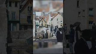 Chartres France in 1921  Restored Footage [upl. by Leahpar93]