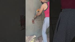 House wiring cutting karne ka tric pipe fitting trending [upl. by Adnaerb576]