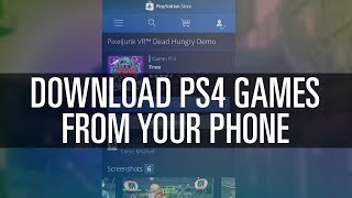 Download PS4 Games From Your Phone iPhone amp Android [upl. by Sigfrid]