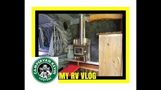 Cubic Mini Wood Burning Stove Inside VanRV Conversion [upl. by Astrahan]