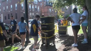 1styear transfer students move into Wilkes University [upl. by Mendes504]