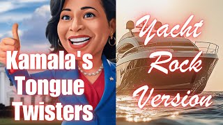 Kamalas Tongue Twisters Yacht Rock Parody Official Music Video AI [upl. by Ultima840]