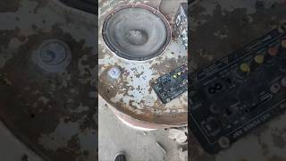 Iron barrel speaker DIY funy [upl. by Ahseekat]