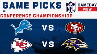 Conference Championship Game Picks [upl. by Nauqat]