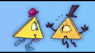 Pyramid Steve amp Bill Cipher Gravity Falls ANIMATION Yin amp Yang Tally Hall [upl. by Anikes]