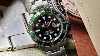 Rolex submariner date 16610LV Kermit 綠圈黑面 [upl. by Lemkul]