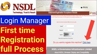 Nsdl Login Manager first time Registration full process  NSDL Paam Branch id Registration [upl. by Lowery651]