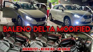 Baleno Delta Modified 2024✅ Maruti Baleno Modification✅ Baleno Rear Ac working 2024 ✅ Baleno 2024 [upl. by Call]