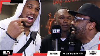 ANTHONY JOSHUA CRASHES ISRAEL ADESANYA INTERVIEW WITH DEREK CHISORA WHO COMPLETELY RAGES AT CRITICS [upl. by Presber255]