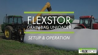 FlexStor Grain Bag Unloader Setup amp Operation [upl. by Selinda]