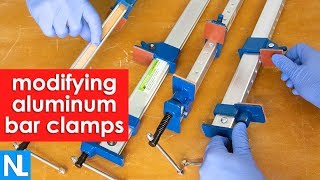 Improving budget aluminum bar clamps for woodworking [upl. by Jamnes635]