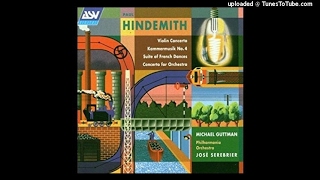 Paul Hindemith  Suite of French Dances for small orchestra after Gervaise 1948 publ 1958 [upl. by Ilrac878]