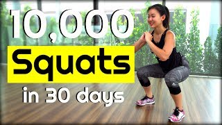 10000 SQUAT Challenge in 30 Days  Joanna Soh [upl. by Heindrick]