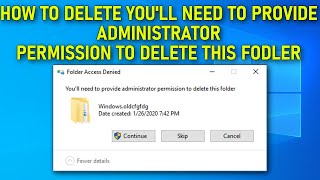 Fix You require permission from TrustedInstaller  Permission Full Control on Windows 10 amp 11 [upl. by Anirbys]