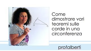 Teoremi sulle corde di una circonferenza [upl. by Austine175]