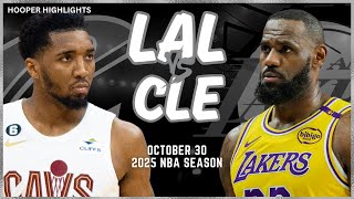 Los Angeles Lakers vs Cleveland Cavaliers Full Game Highlights  Oct 30  2025 NBA Season [upl. by Blase]