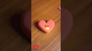 DIY BT21 Tata with polymer clay Easy tutorial bt21 tata shorts [upl. by Vaas]