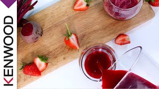 Recette de jus de betteraves et fraises avec l’extracteur de jus PureJuice Pro JMP800SI [upl. by Charlton942]