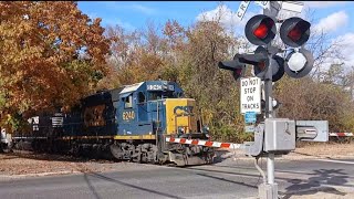 CSAO WPCA51 Southbound Through Cedarbrook Road With CSXT 6240 amp NS 5302 On 10292024 [upl. by Nawk]