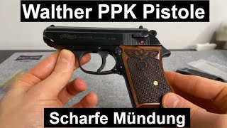 Walther PPK 8mm Knall 1929 Optik Schreckschuss Pistole [upl. by Cohn]