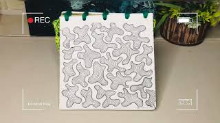 34100 day  Easy Drawing Ideas for Beginners  Zentangle Pattern  Doodle art [upl. by Claresta598]