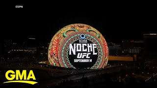 UFC 306 lights up the Las Vegas Sphere [upl. by Rutledge550]