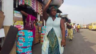 AFRICAN COMMUNITY MARKET AGBOGBLOSHIE GHANA ACCRA [upl. by Roze]