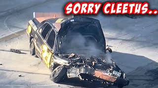 Turning is Hard The BIGGEST Crash at Cleetus and Cars EVER CRASH FOOTAGE [upl. by Anaehs666]